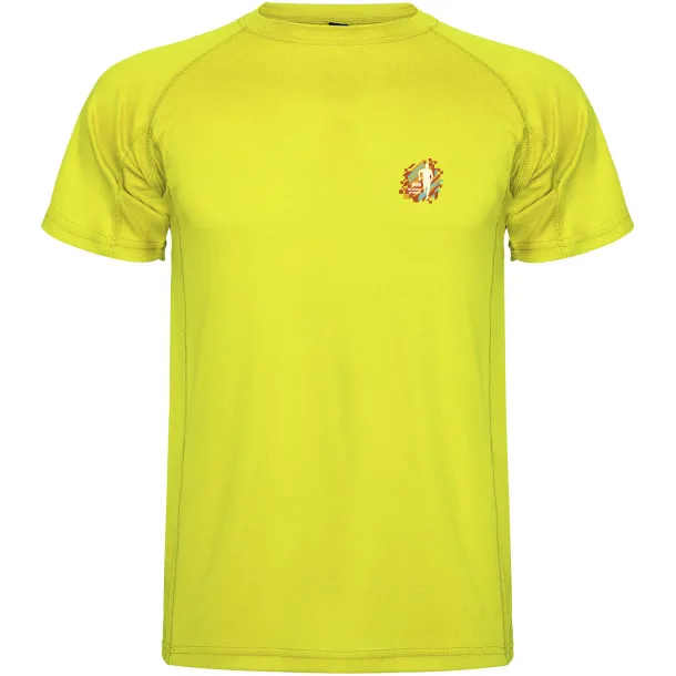 Montecarlo dječja sportska majica kratkih rukava - Roly Fluor Yellow
