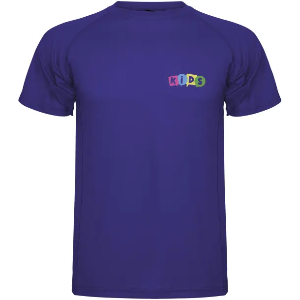Montecarlo short sleeve kids sports t-shirt - Roly Mauve