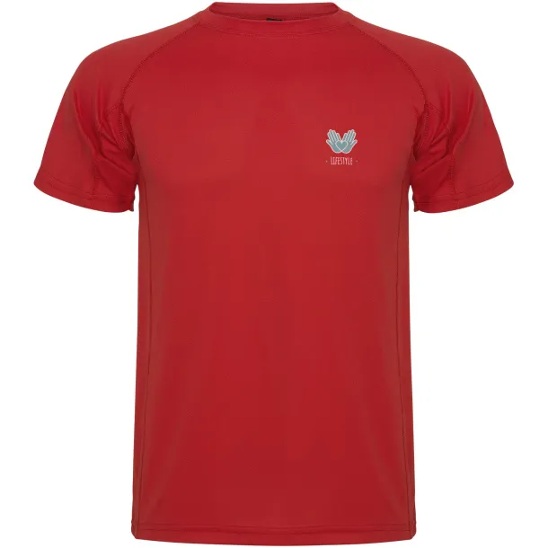 Montecarlo short sleeve kids sports t-shirt - Roly Red