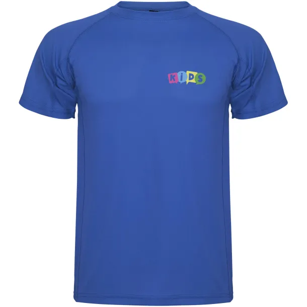 Montecarlo short sleeve kids sports t-shirt - Roly Royal blue