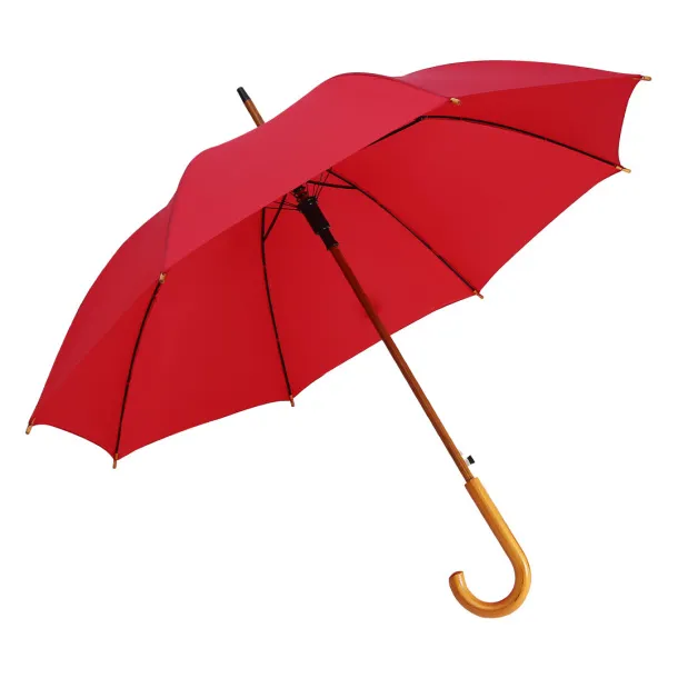 CLASSIC umbrella with automatic open - CASTELLI Red