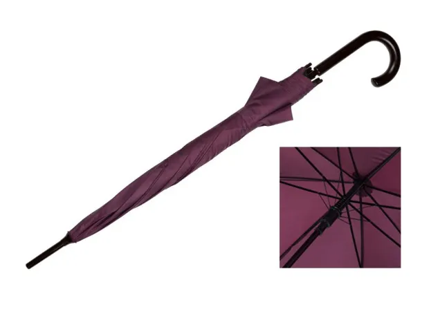 CLASSIC umbrella with automatic open - CASTELLI Burgundy