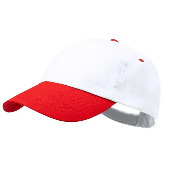  Cap white red