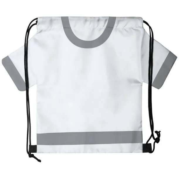  Drawstring bag "football fan T-shirt" white