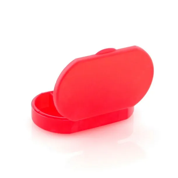  Pill box with 3 compartments red