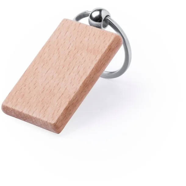  Wooden keyring brown