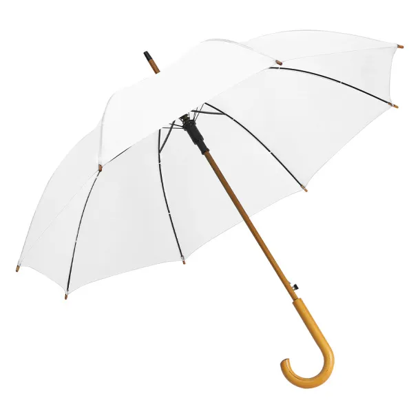 CLASSIC umbrella with automatic open - CASTELLI White