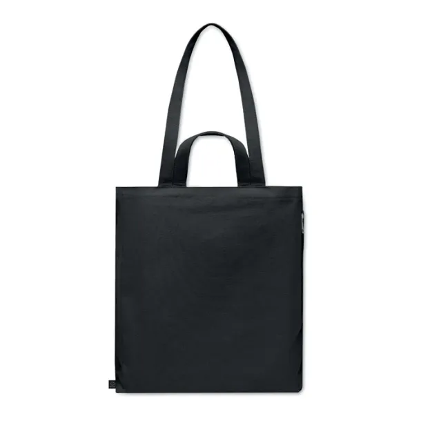 GAVE COLOUR Recycled cotton shopping bag Black