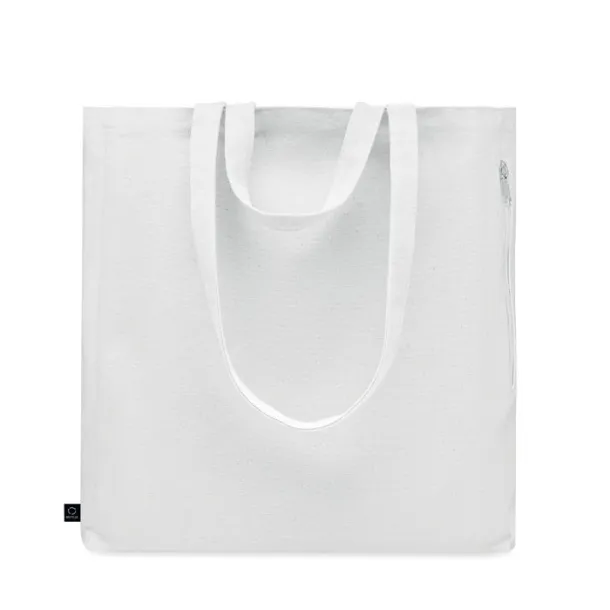 GAVE COLOUR Recycled cotton shopping bag White