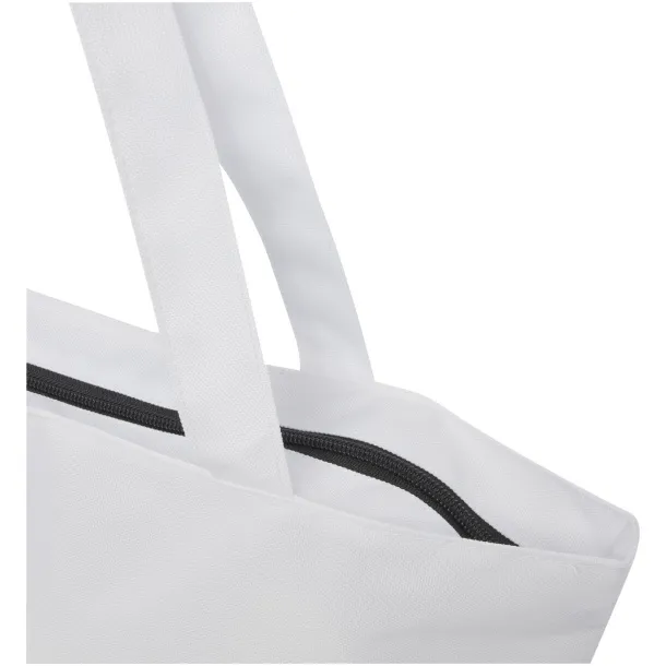 Panama GRS recycled zippered tote bag 20L White