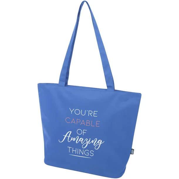 Panama GRS recycled zippered tote bag 20L Royal blue