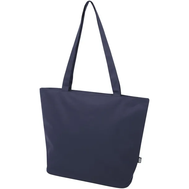 Panama GRS recycled zippered tote bag 20L Navy Blue