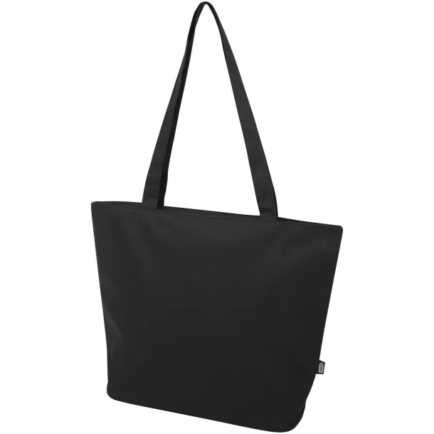 Panama GRS recycled zippered tote bag 20L Solid black