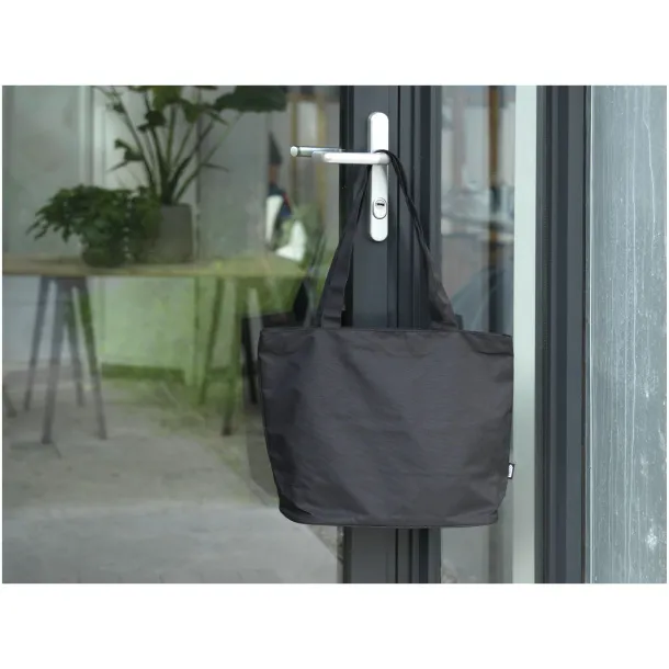 Panama GRS recycled zippered tote bag 20L Solid black