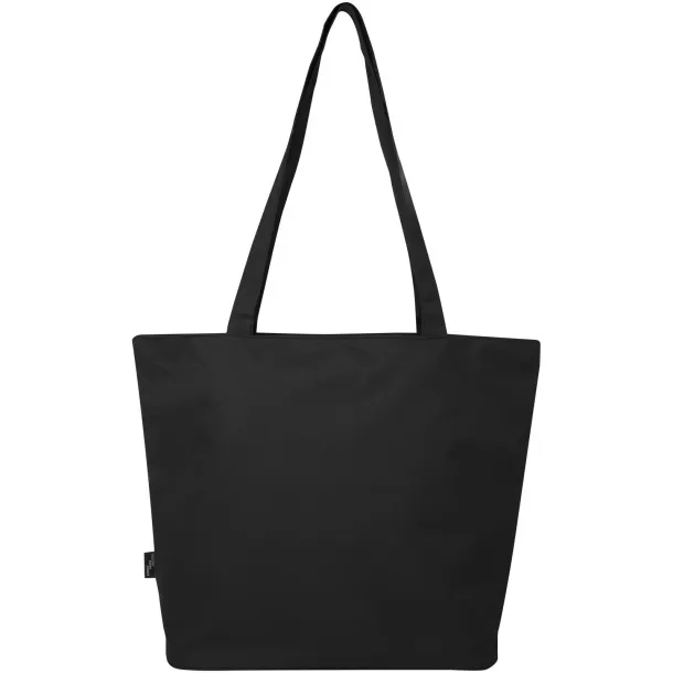 Panama GRS recycled zippered tote bag 20L Solid black