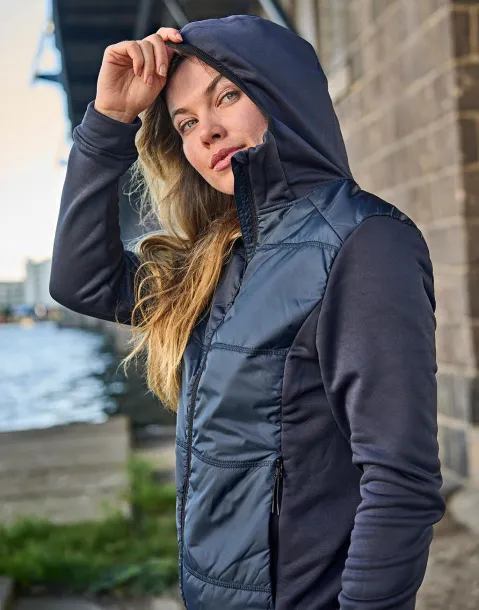  Womens Hybrid-Stretch Hooded Jacket - Tee Jays