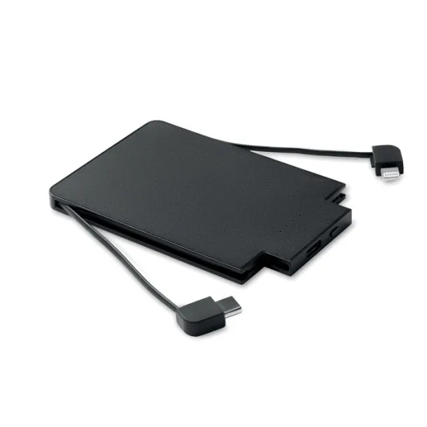 SLIMPO magnetna prijenosna baterija, 2 500 mAh Crna