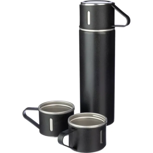  Thermos 420 ml, three cups 150 ml black