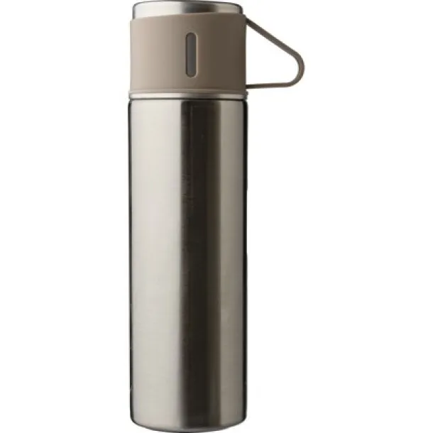  Thermos 420 ml, three cups 150 ml silver