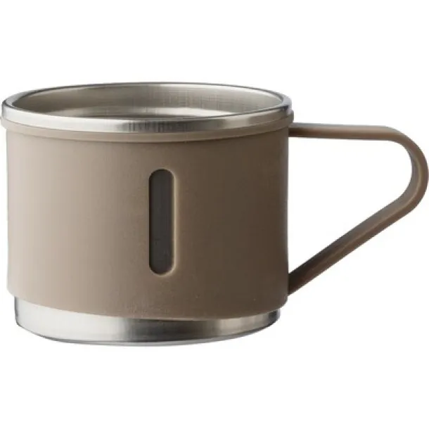  Thermos 420 ml, three cups 150 ml silver