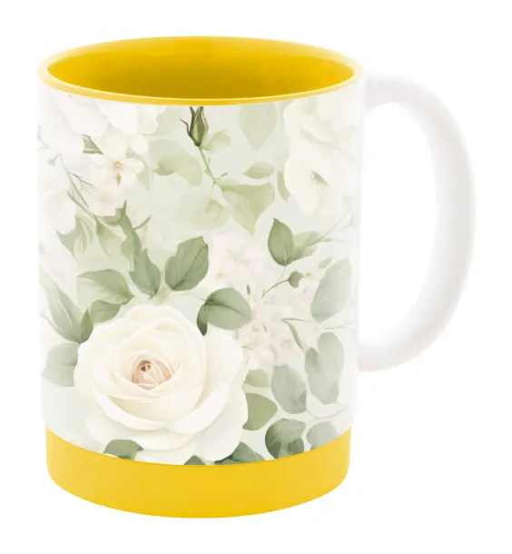 MultiColour Plus sublimation mug Yellow White