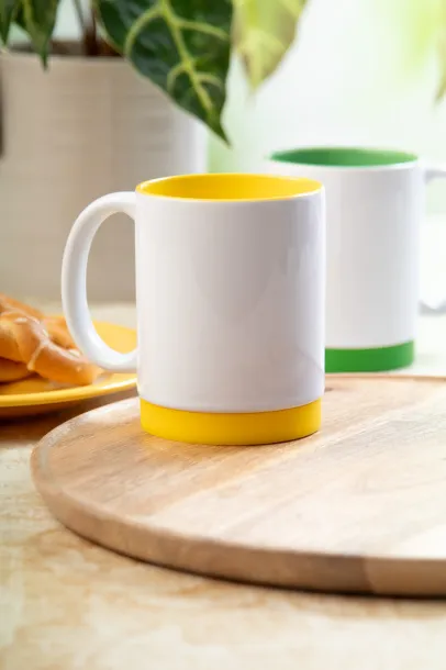 MultiColour Plus sublimation mug Yellow White