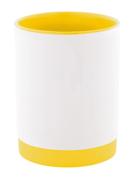 MultiColour Plus sublimation mug Yellow White