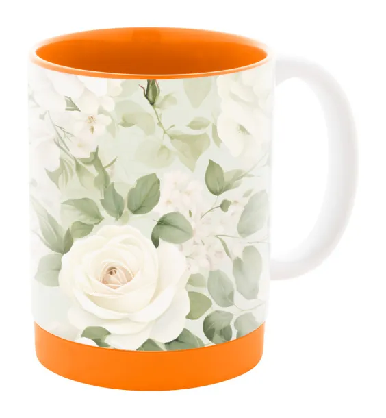 MultiColour Plus sublimation mug Orange White