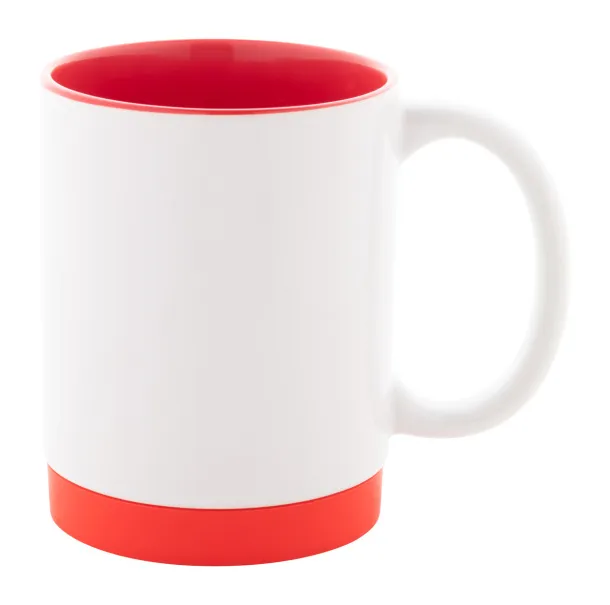 MultiColour Plus sublimation mug Red White