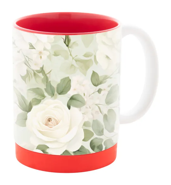 MultiColour Plus sublimation mug Red White