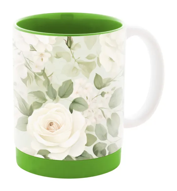 MultiColour Plus sublimation mug Green White