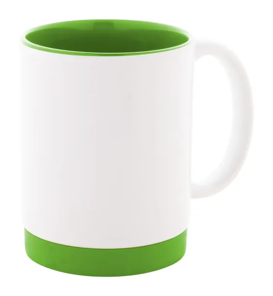 MultiColour Plus sublimation mug Green White