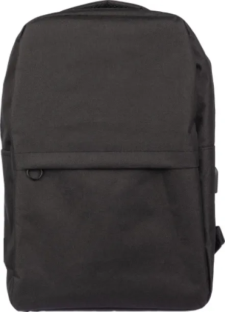 HENRIK rPET (600D) ruksak, 15" Crna