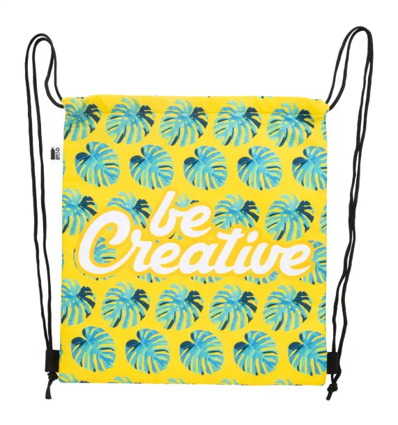 CreaCool Draw custom cooler drawstring bag Black White