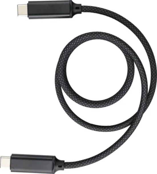 Janet Nylon charging cable  Crna