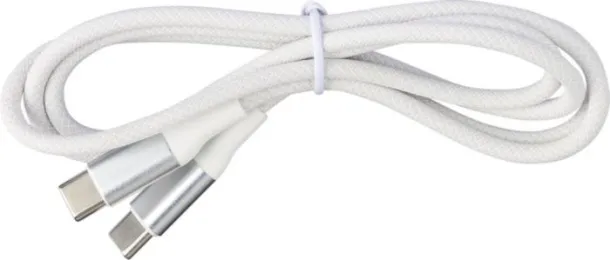 Jacob Nylon charging cable Bijela