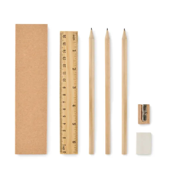 STOX Paper box stationery set Beige