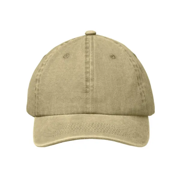 BEAU 6 panel baseball cap 265 gr/m² army green