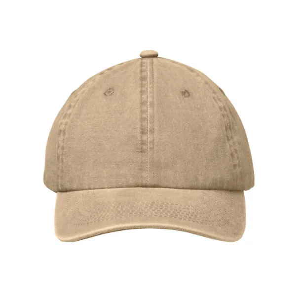 BEAU 6 panel baseball cap 265 gr/m² khaki