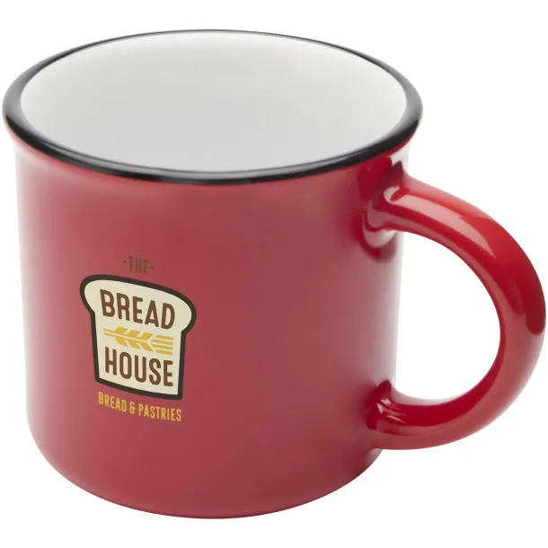 Bari 240 ml ceramic mug Red
