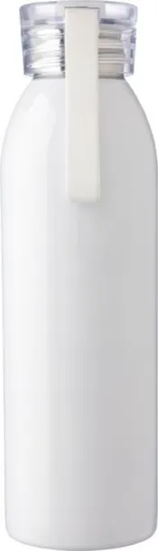 Cindy Stainless steel single-walled drinking bottle 650 ml white