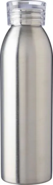 Cindy Stainless steel single-walled drinking bottle 650 ml silver