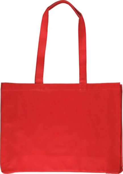 ISAAC Oeko-Tex cotton (220 gsm) shopping bag Crvena