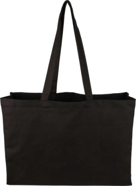 Hugh Oeko-Tex cotton (280 gsm) shopping bag Crna