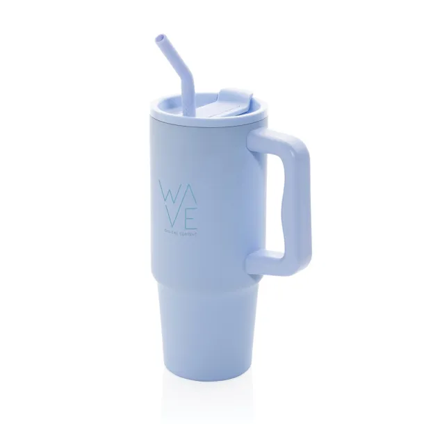 Embrace deluxe RCS recycled stainless steel tumbler 900ml - XD Collection light blue 