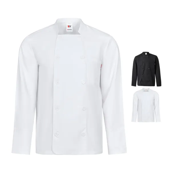 VL KALI Long-sleeved kitchen jacket (175g/m²), in cotton (35%) and polyester (65%)