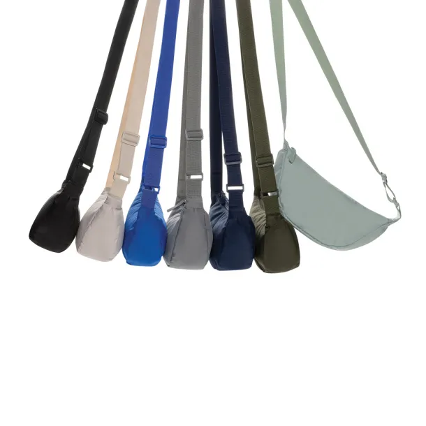 Crescent AWARE™ RPET half moon sling bag - XD Collection silver grey