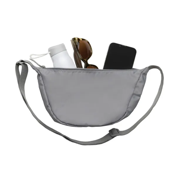 Crescent AWARE™ RPET half moon sling bag - XD Collection grey 