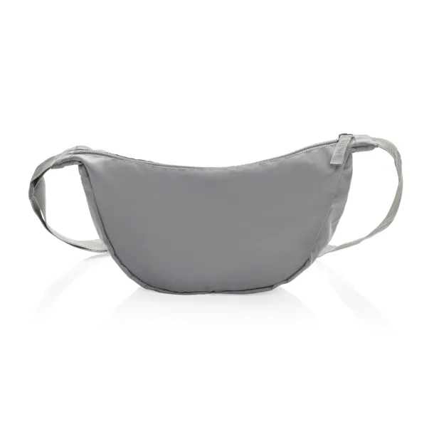 Crescent AWARE™ RPET half moon sling bag - XD Collection silver grey