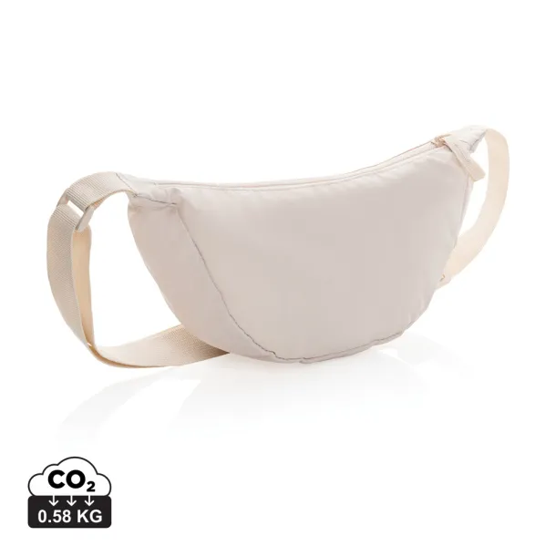 Crescent AWARE™ RPET half moon sling bag - XD Collection beige